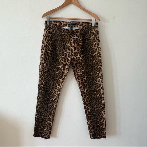 Forever 21 Jeans Forever 2 Mens Leopard Print Jeans Brown Size 32